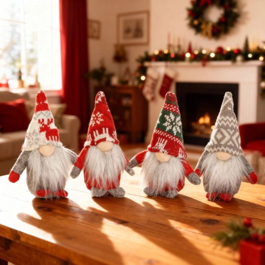Juleskandinavisk nisse 15 cm, forskellige designs - 1 stk.