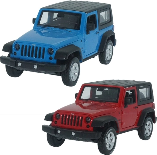 Jeep Wrangler metalmodel med lyd og lys 1:32