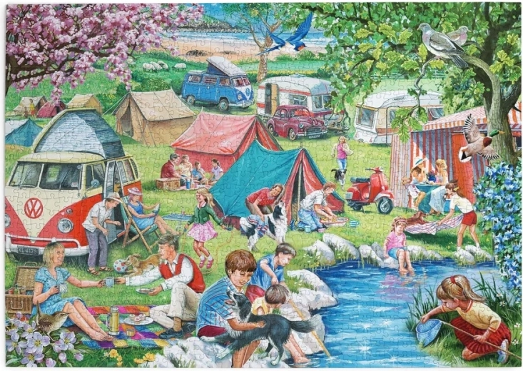 Puslespil Camping 1000 brikker