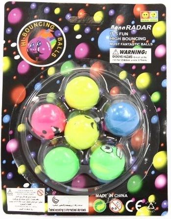 Gummibolde – pakke med 6 stk.