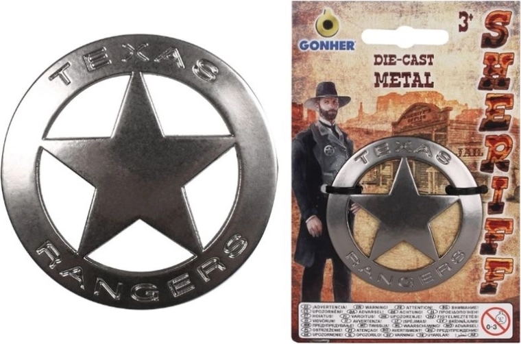 Gonher sherifbadge i metal