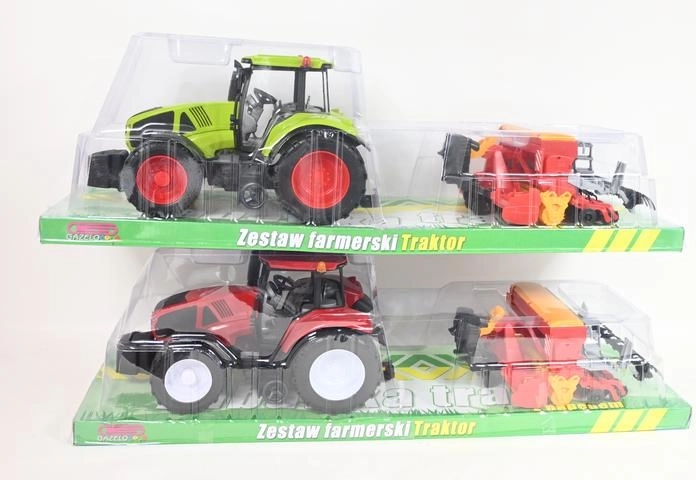 Traktor med tilkoblingsbart landbrugsredskab