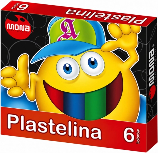 Skolemodellervoks MONA 6 farver