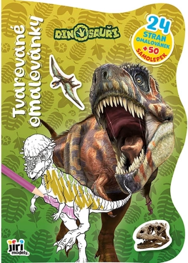 Formede malebøger dinosaurer - 1 stk.