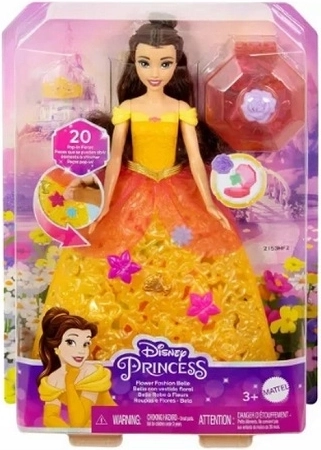Disney Princess Bella (Skønheden og Udyret) dukke i blomsterkjole - 1 stk.
