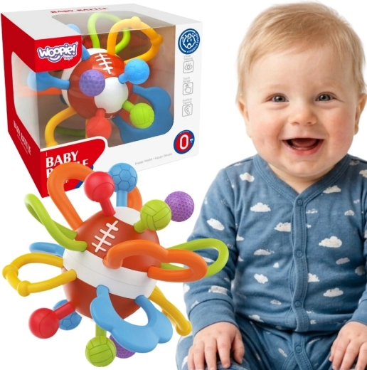 Woopie Baby sanserangle og bidering – bold til babyer 0+