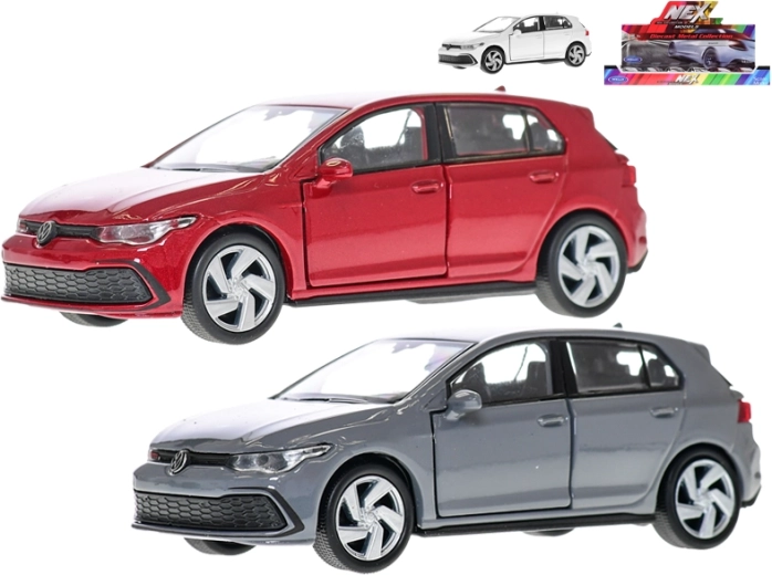 Metalmodel af bil Volkswagen Golf 8 GTI med pull-back