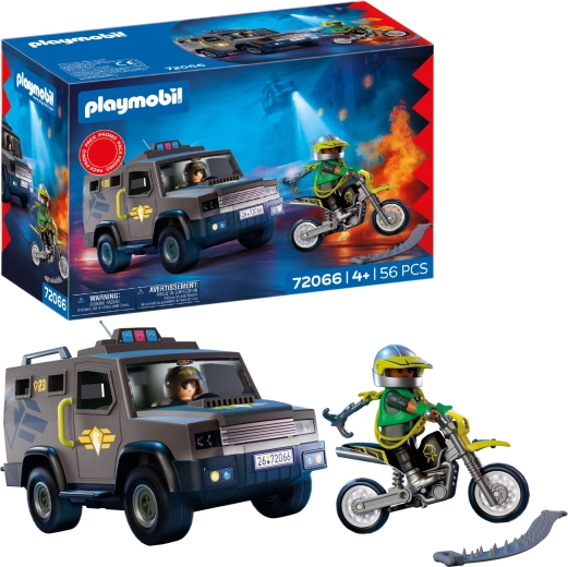 Playmobil SWAT taktisk vogn med figurer og tilbehør