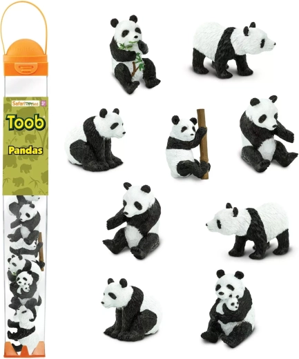 Safari Ltd. tuba pandaer (Toobs) - 1 stk