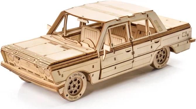 Little Story 3D træbyggesæt af bilen FSO Fiat 125p 1:16