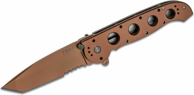 Lommekniv CRKT M16-14D Desert Tanto, brun eloxeret aluminium