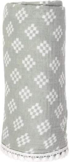 Musselinsvøb Lodger swaddler tribe silt green - 1 stk.