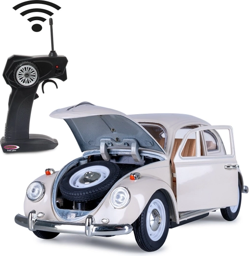 Jamara RC Volkswagen Beetle metalmodel 1:18 cremehvid