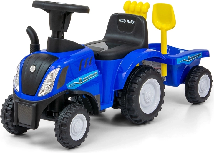 Gåbil traktor NEW HOLLAND T7 med trailer – blå
