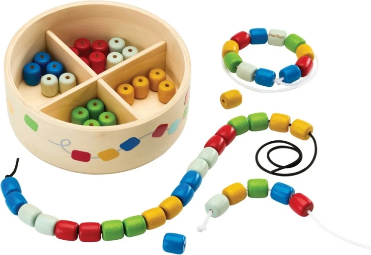 PlanToys perletrådning i boks