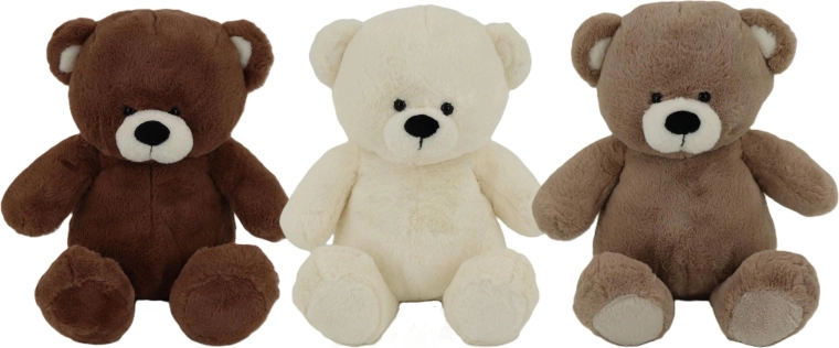 Cuddly & Huggy plys-bamse 50 cm (3 farver) - 1 stk.