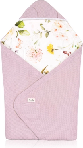 Lionelo svøb Pink Flower af bambus og bomuld