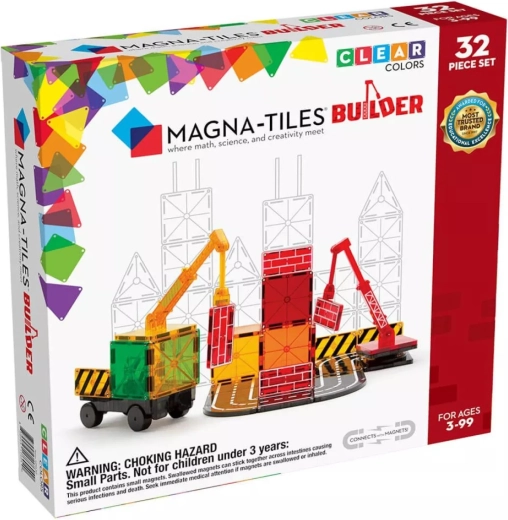 Magna-Tiles magnetisk byggesæt Builder (32 dele)