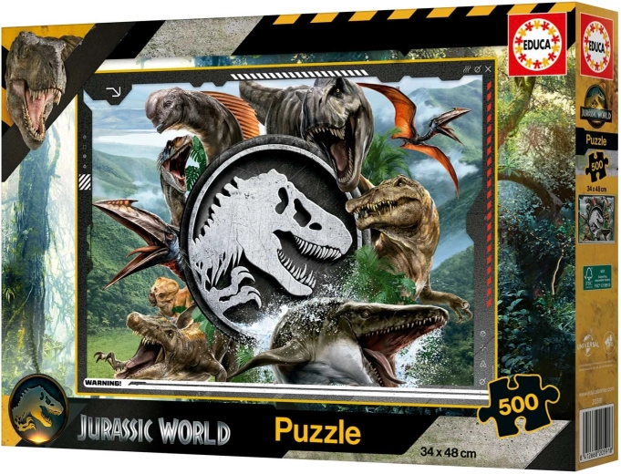 Educa puslespil Jurassic World 500 brikker