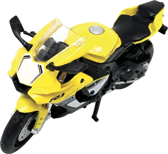 Metalmodel af motorcyklen Yamaha YZF-R1 i målestoksforholdet 1:18