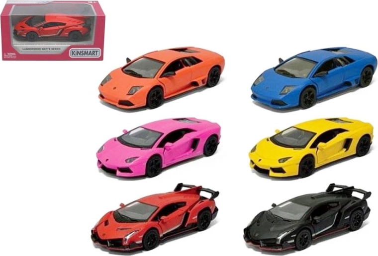Lamborghini 1:36 metalmodel med Pull Back-drev