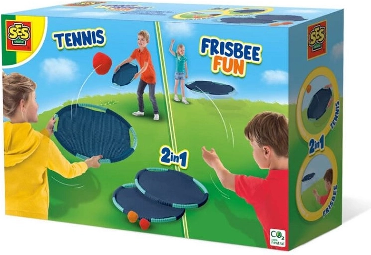 SES tennis- og frisbeespil 2-i-1
