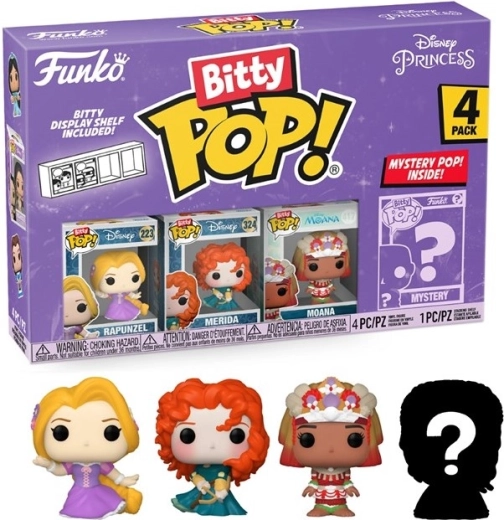 Funko Bitty Pop! Disney-prinsessen Rapunzel - pakke med 4 figurer