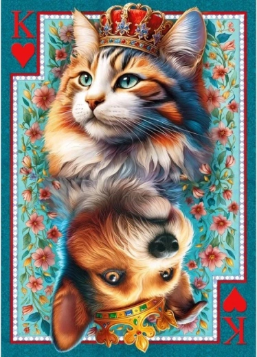 Cherry Pazzi puslespil Kongeligt kort 1000 brikker