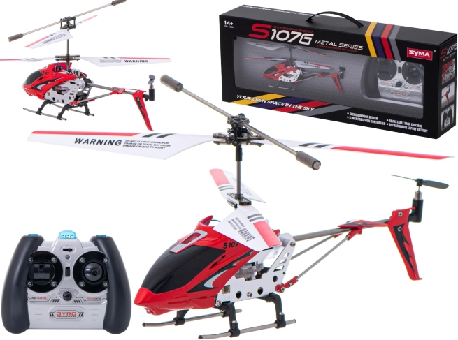 RC-helikopter Syma S107G – Rød