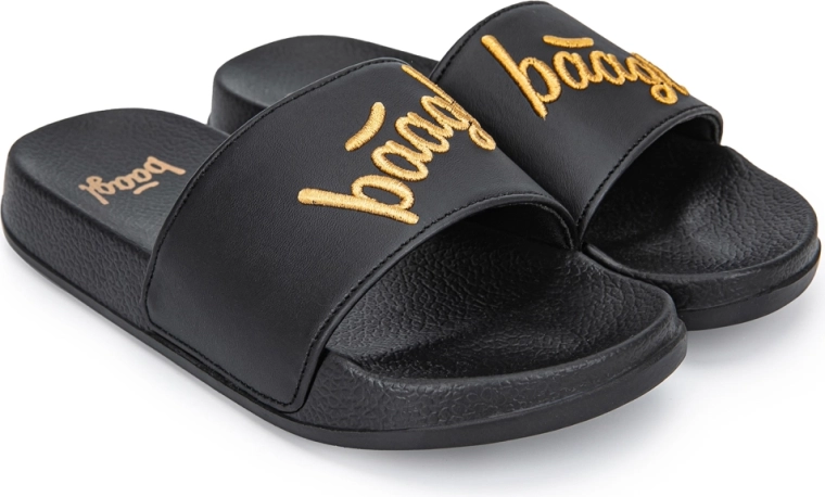 Baagl slippers logo gold (størrelse 32)