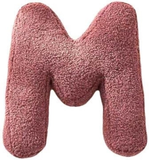Plys-bogstav M Mealini pink