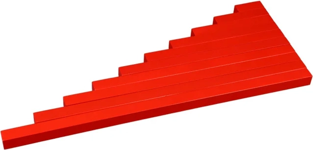 Moyo Montessori røde stænger – reduceret version - 1 stk.