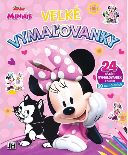 Store malebøger og klistermærker Minnie