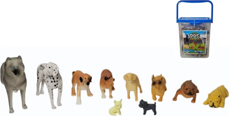 Sæt med hundefigurer