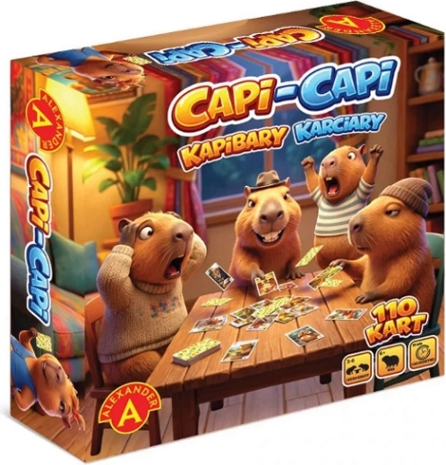 Capi-Capi – kapybaraer spiller kort