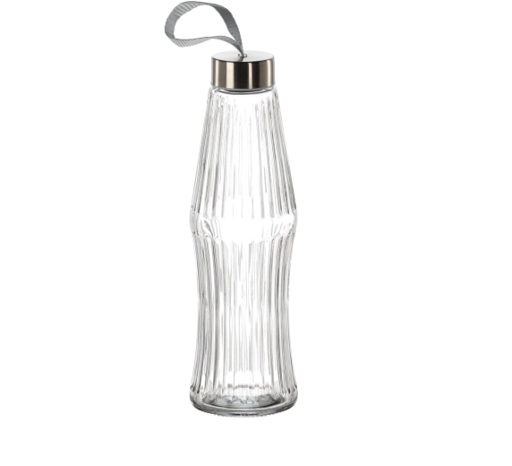 Flaske 600 ml med skruelåg (pakke med 6 stk.)