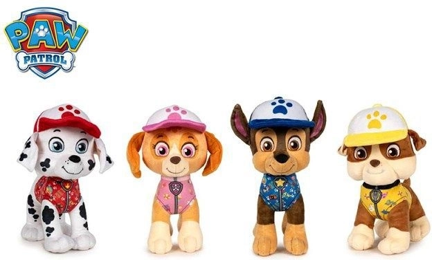 Plysfigur Paw Patrol Marshall sommerudgave 27 cm - 1 stk.