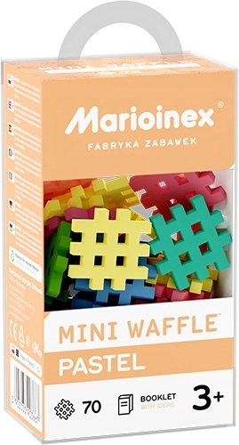 Marioinex Mini Waffle pastel byggeklodser 70 dele