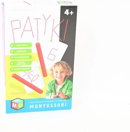Montessori pædagogisk byggesæt med træpinde