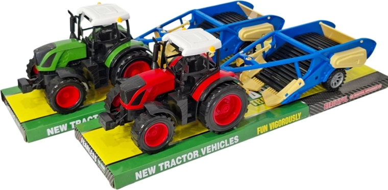 Traktor med påkoblingsbar kartoffelhøster