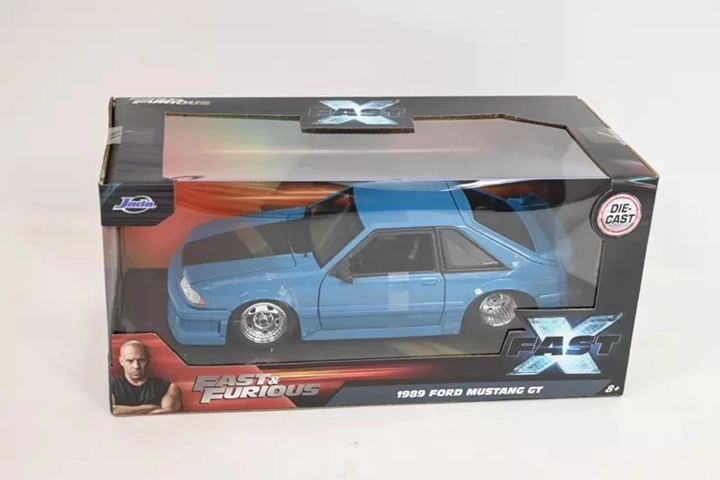 Jada Ford Mustang GT 1989 fra Fast & Furious i målestok 1:24