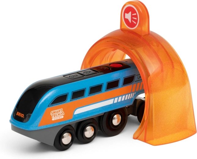 BRIO Smart Tech Sound optagelokomotiv med lydtunnel