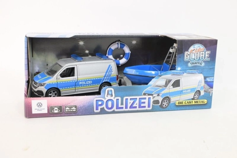 Politi-Volkswagen T6.1 med patruljebåd