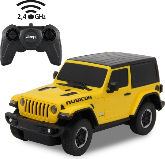Jamara Jeep Wrangler JL RC-bil 1:24 gul 2,4 GHz - 1 stk.