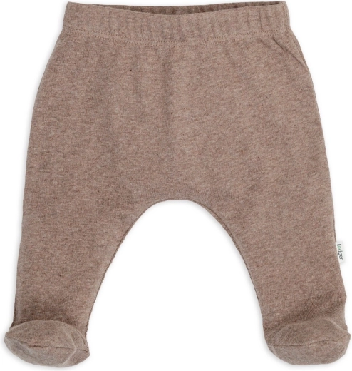 Lodger nyfødt sweatpants melange buffalo med integrerede fødder str. 50