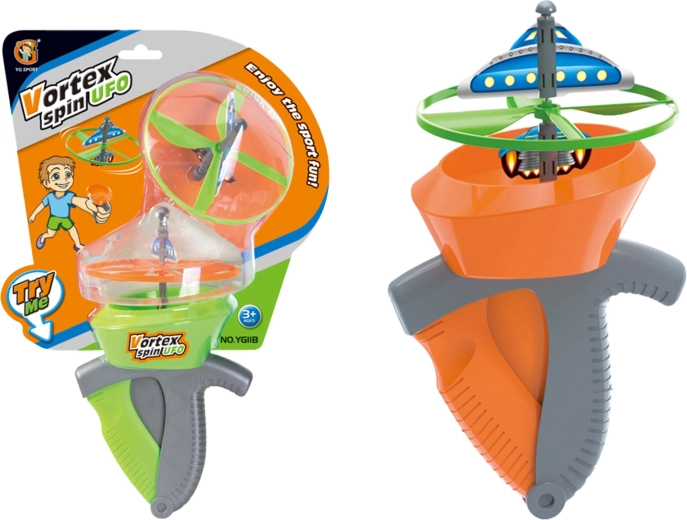 Vortex Spin UFO flyvende disk med affyrer