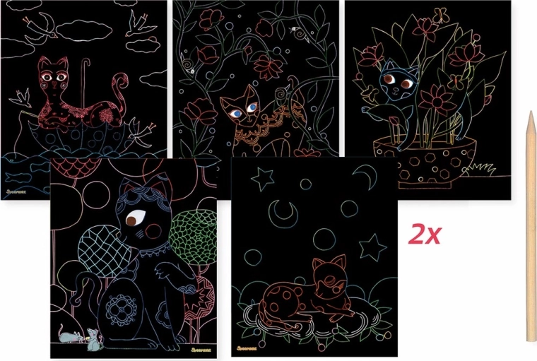 Artissimo skrabebilleder med katte