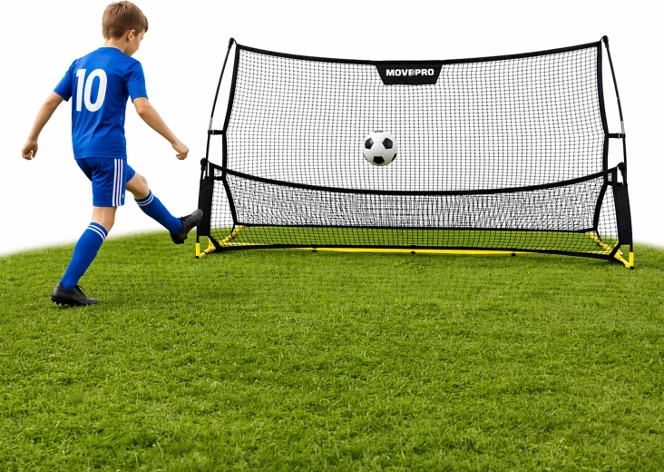 MovEpro dobbeltsidet fodbold-rebounder 223 × 118 cm