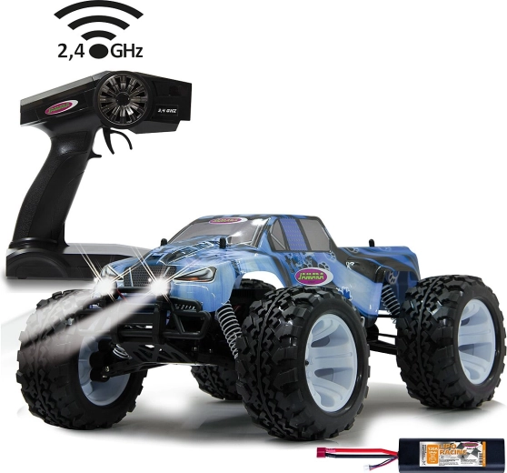 Jamara Ice Tiger elektrisk RC-monstertruck 4WD 1:10 med LED-belysning