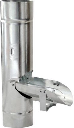 Spjæld til nedløbsrør 80 mm, galvaniseret